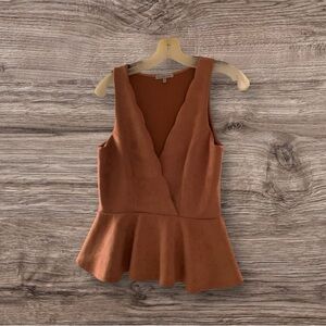 Women's Sleeveless Peplum Top  S/M